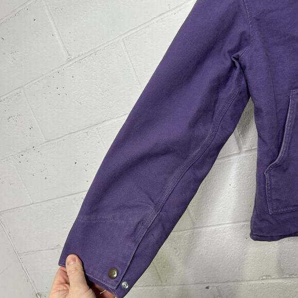 Vintage Carhartt Sherpa-Lined Sierra Jacket “Grape” WJ022 - Picture 8 of 13